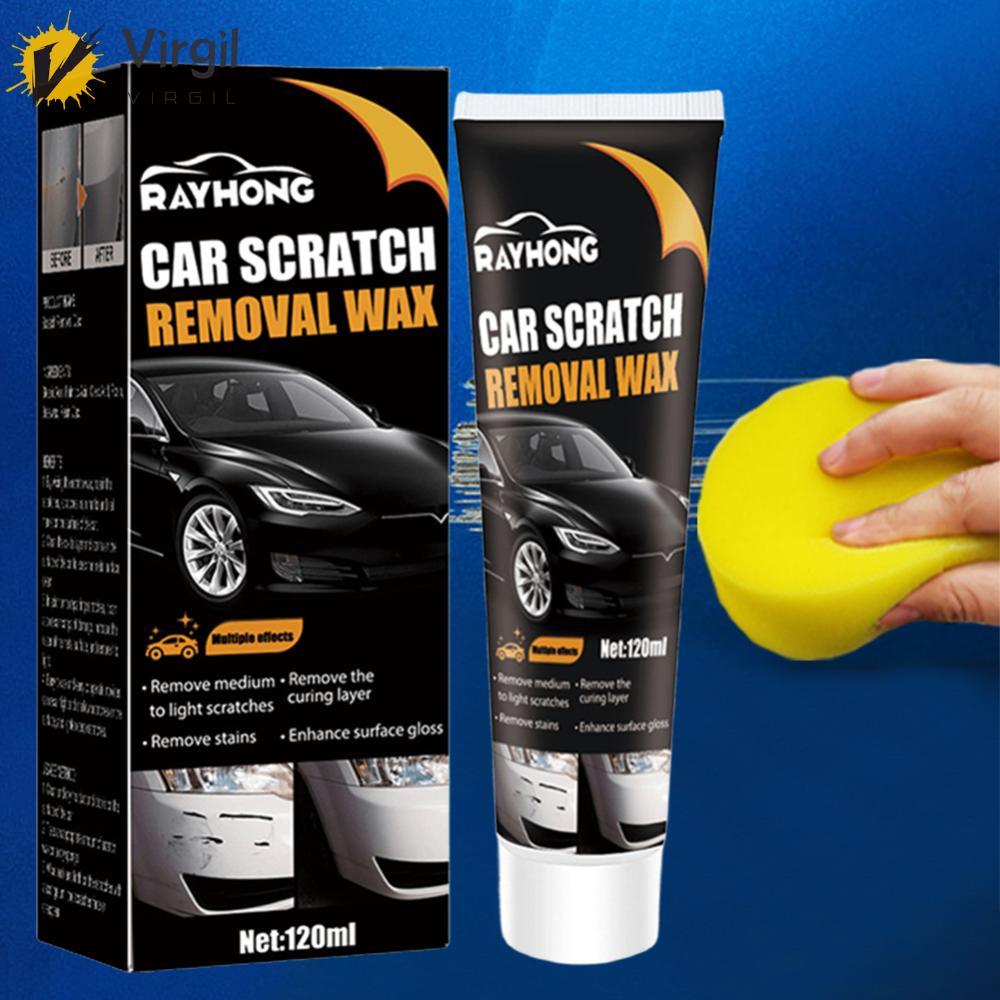 120ML Car Scratch Repair Paste พร้อมฟองน้ํา Car Scratch Remover ชุดทําความสะอาดรถยนต์