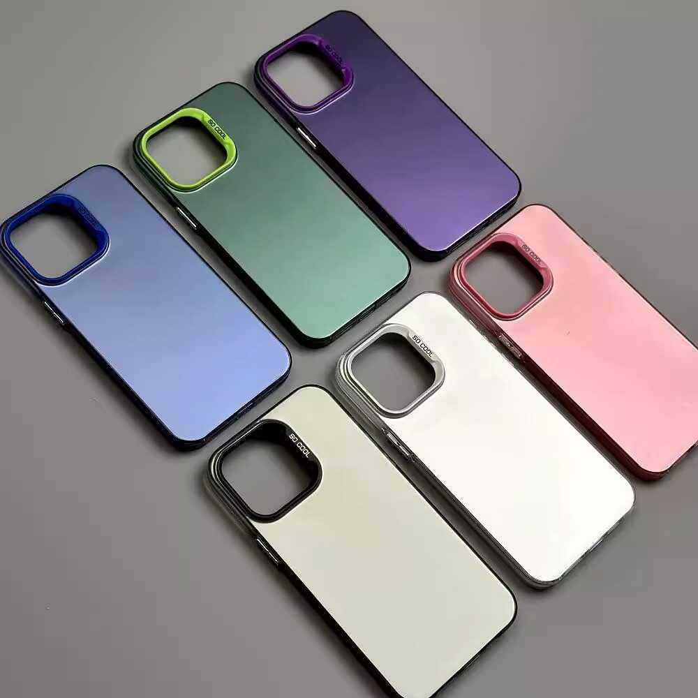 เคสไอโฟนลายมีร์เรอร์ มินิมอล แฟชั่น น่ารัก ระยิบระยับ ออร่า เรียบหรู กันกระแทก ขอบสูง ไม่เหลือง 11 12 13 14 15 16Pro Max