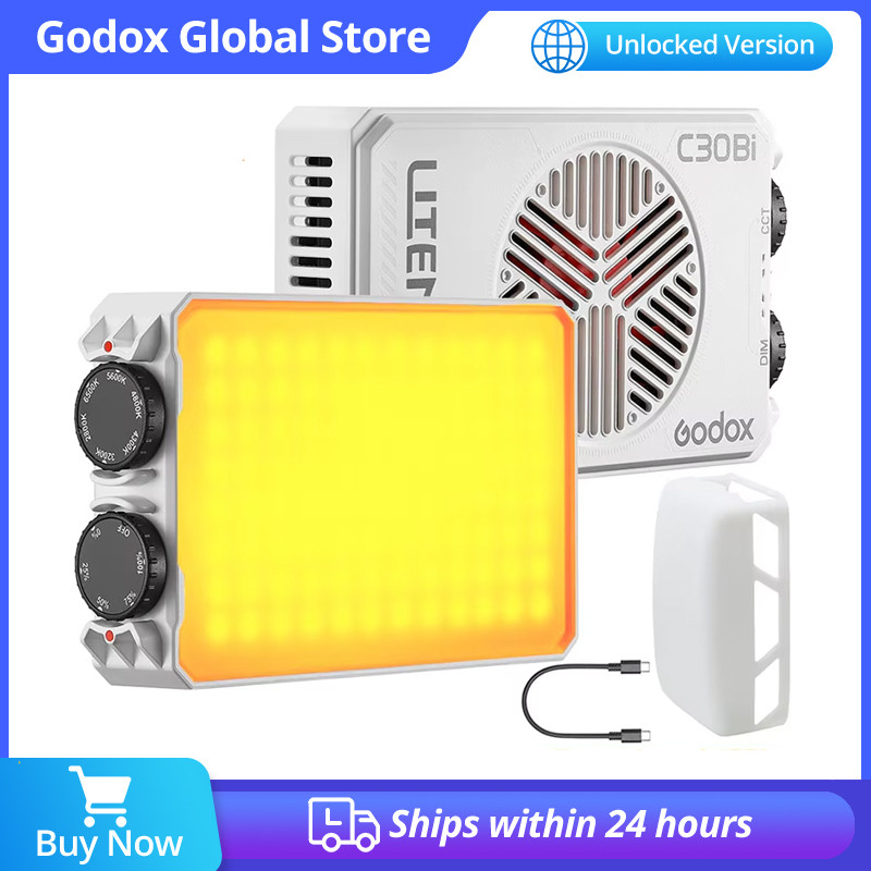 ใหม่ Godox C30Bi C30R Litemons 30W แผงไฟ LED Shine in Palm