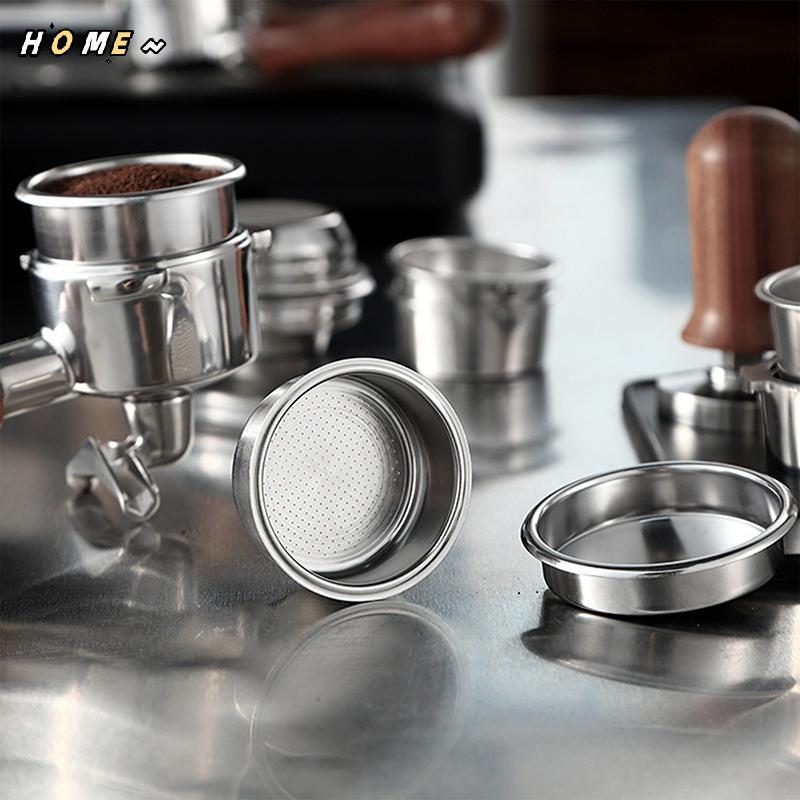 NewHOME 51/54/58MM สแตนเลส Bottomless Coffee Portafilter ตะกร้าสําหรับเครื่องเอสเปรสโซ