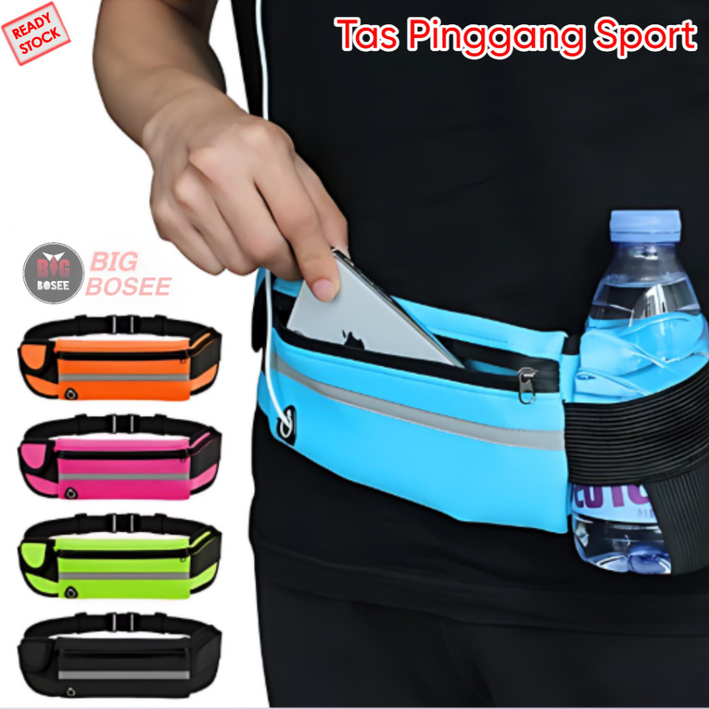 (FS) กระเป๋าใส่เข็มขัดวิ่งกันน้ํา Go Belt Sport Running Belt Waterproof Unisex Sports Bag