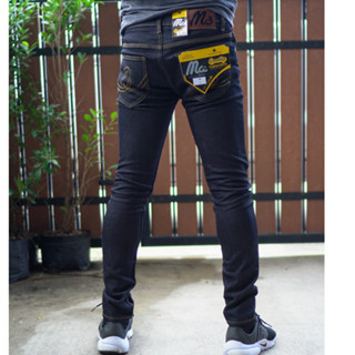 กางเกงยีนส์ขาเดฟผ้ายืด [พร้อมส่ง]มีเอว28-36เป้าแบบกระดุมมีหล…