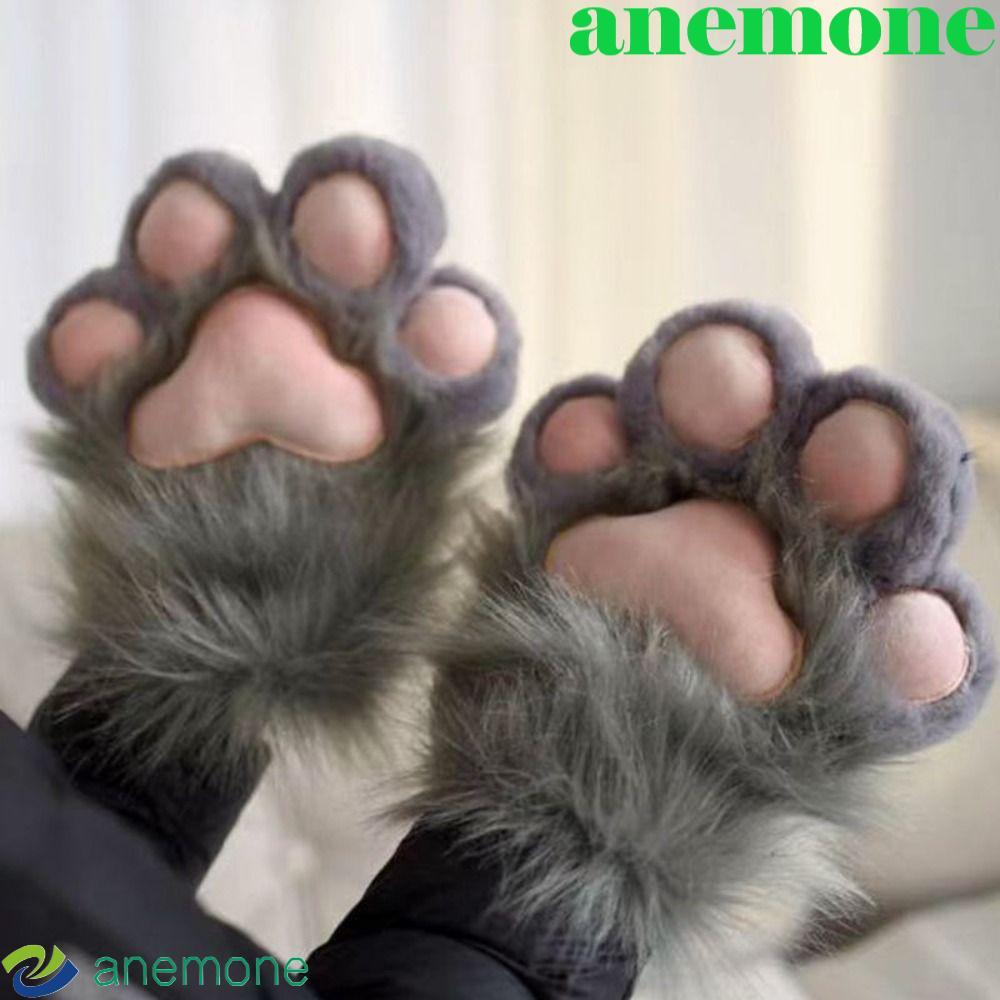 ANEMONE คอสเพลย์ถุงมือลายพวงมือแมว สำหรับ Furry Fursuit Kigurumi และงานปาร์ตี้
