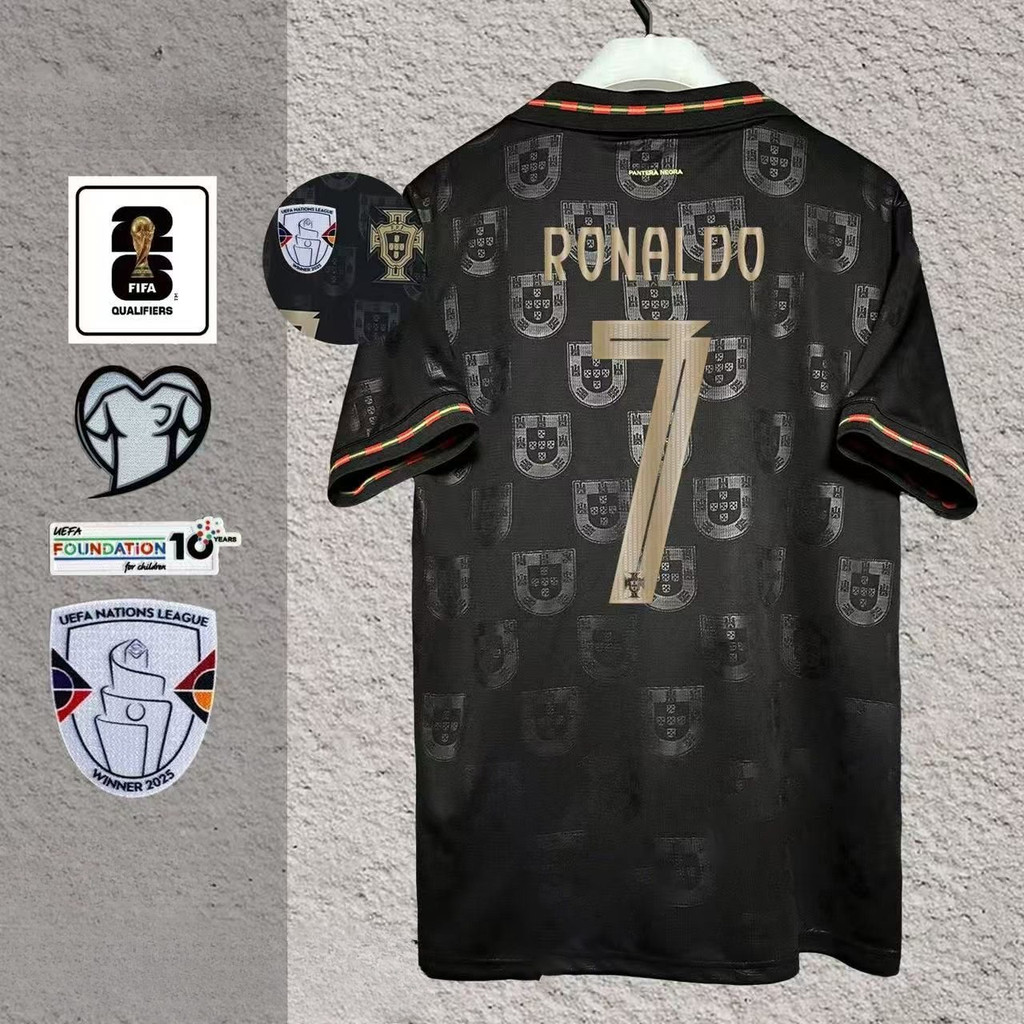 เสื้อทีมฟุตบอลโปรตุเกสแบบแฟนคลับ Eusebio ไซส์ S-4XL