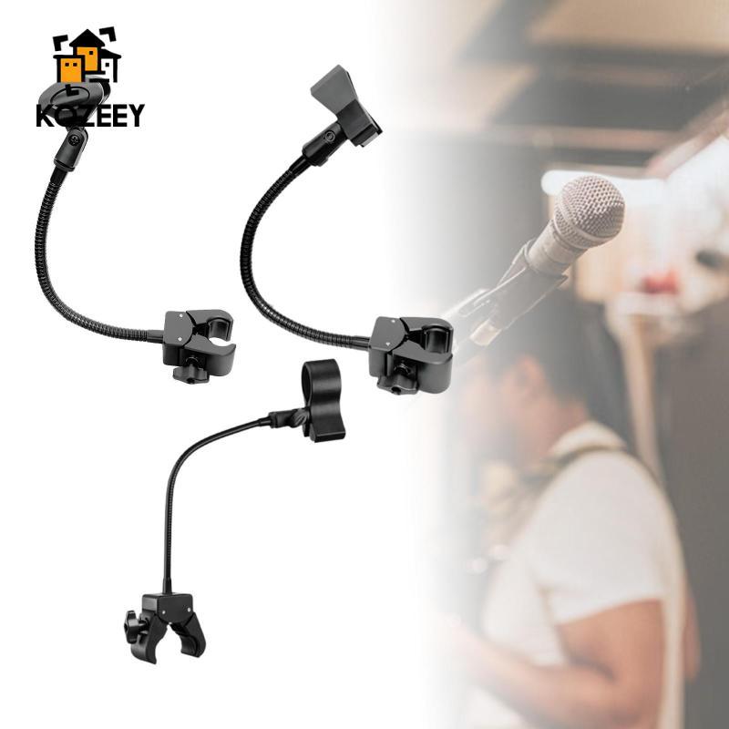 [KOZEEY] Gooseneck Mic Clip Gooseneck Mic Stand สําหรับจักรยานในร่มร้องเพลงคําพูด