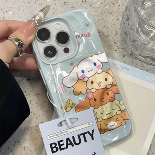💖จัดส่งในพื้นที่💖 เคสเหมือนอุกกาบาต ลูกสุนัขห้าตัวซ้อนกัน น่ารัก สําหรับIPhone17 15 14 13 11 7 8 plus Pro Promax X XR XS