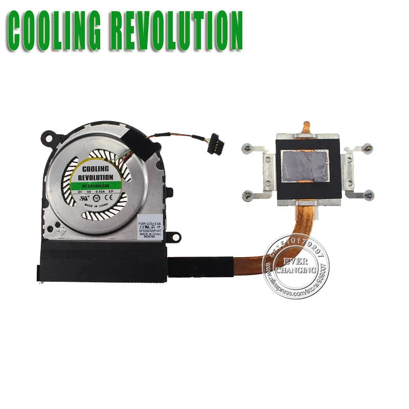 1PCSOriginal แล็ปท็อป CPU Cooling ฮีทซิงค์และพัดลมสําหรับ Acer Aspire P3-171 P3-171-6820 FORCECON FC