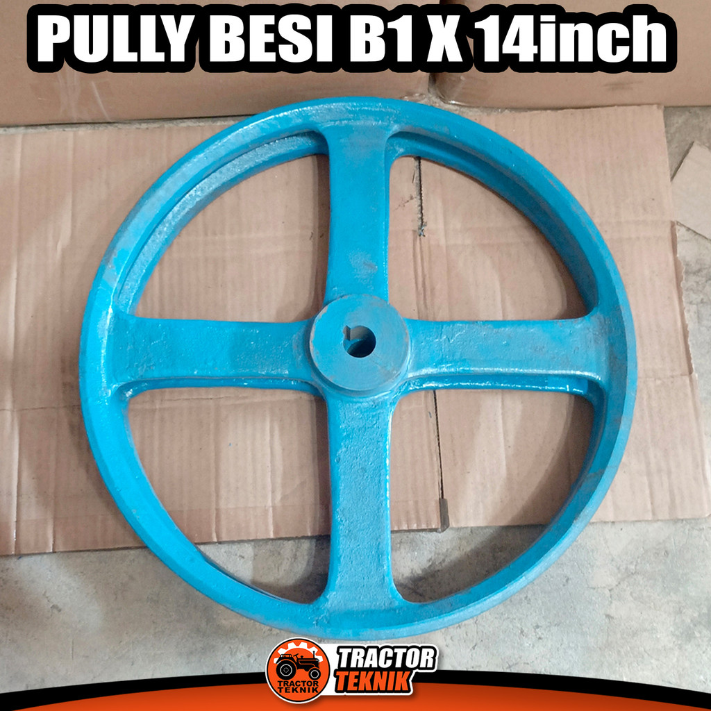 เหล็กหล่อ Pully B1 x 14"(35cm) เป็น 19,20,25,1",32,38 - Tractor_Teknik