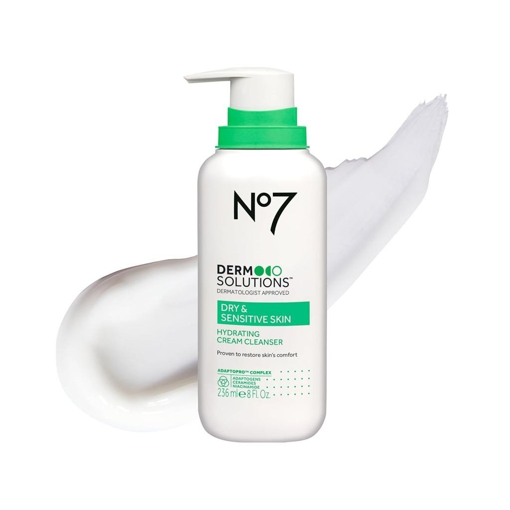 No7 Derm Solutions Hydrating Facial Cleanser - ครีมล้างหน้าสูตรอ่อนโยนสูตรด้วยเซราไมด์ Niacinamide &