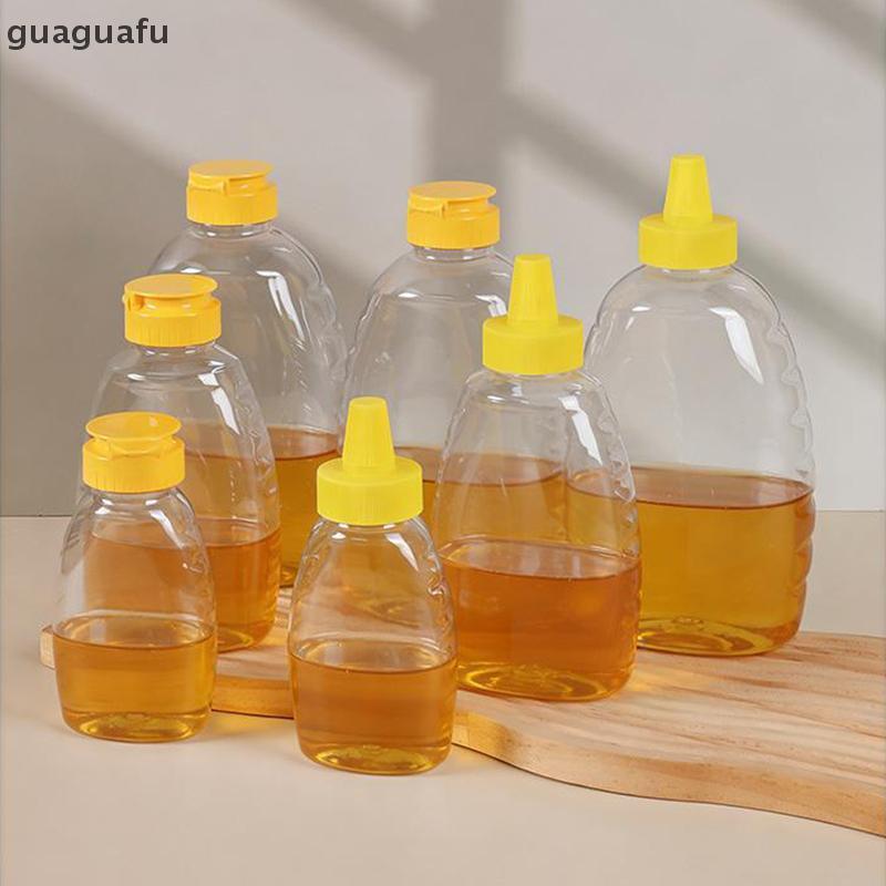 [guafu] 180/320/360/720 ML ใสนํามาใช้ใหม่พลาสติกขวดน้ําผึ้งบีบขวดน้ําผึ้งคอนเทนเนอร์ผู้ถือที่มีฝาปิด