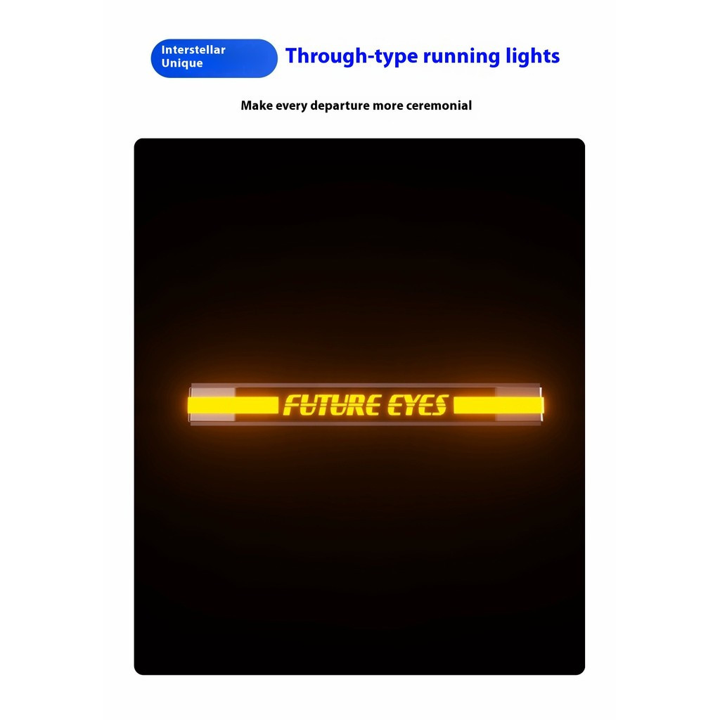 อนาคตตา x80รถจักรยานยนต์นําสปอตไลท์ปูรถยนต์ไฟฟ้าสัมผัสสูงและต่ําแบบบูรณาการระเบิดแฟลชแสงที่แข็งแกร่ง - รูปที่ 2