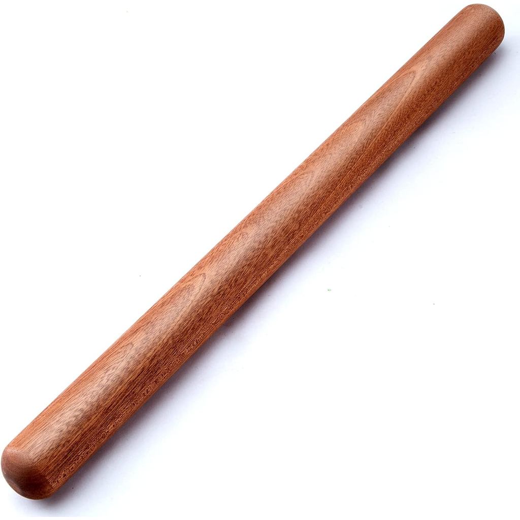 Aisoso French Rolling Pin, 17.7 นิ้วไม้ Rolling Pin สําหรับเบเกอรี่ยาวพิเศษหนา,คลาสสิกไม้แป้งลูกกลิ้