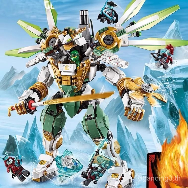 Phantom Ninja Series Building Blocks Lloyd Titan Deformation Mecha 71821 Boys ยากประกอบของเล่นเพื่อก