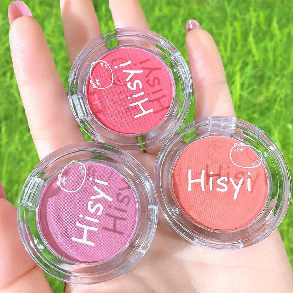 Hisiyi Matte Blush High Pigmented Long-lasting Soft Makeup Powder Pressed Blush Face T6o9