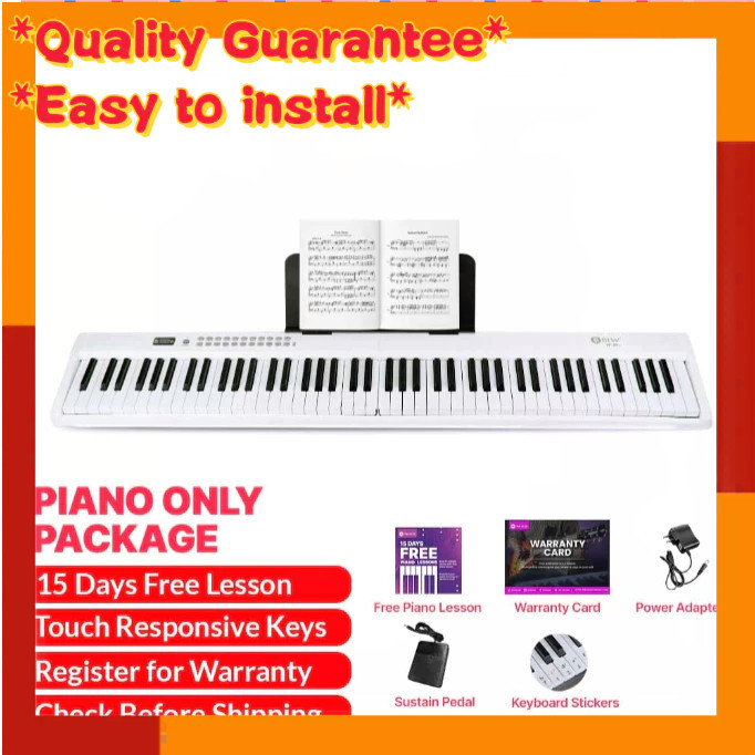 Foldable Portable Bluetooth Electronic Piano for Professional Beginners
