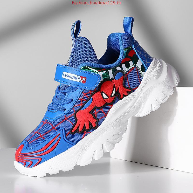 Cool Spiderman Fashion Boys LED Boots 3-7 Years / Vel Spider Light Up Boots for Boys Play Gift / Cas