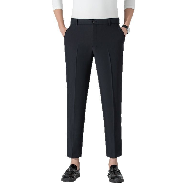 GQ PerfectPants™ กางเกงขายาวผ้าสะท้อนน้ำ สีเทาเข้ม