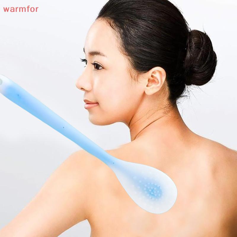 (warmfor) Multi-Function Lotion Ointment Long Handle Body Silica Gel Massage Free Back Applicator Tool