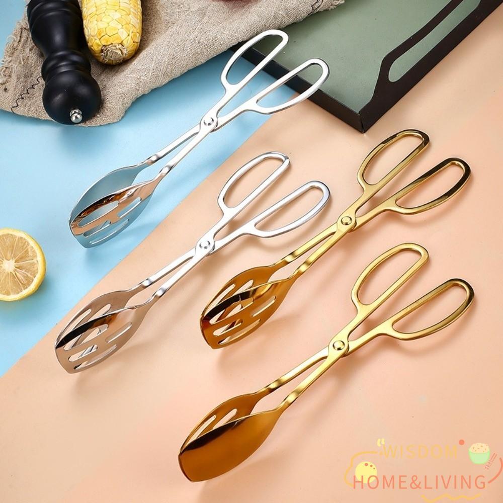 WISDOM Buffet แหนบสลัด, แหนบสลัดปลอดสารพิษสแตนเลส, เซิร์ฟเวอร์สลัดทนความร้อนระดับพรีเมียม เสิร์ฟในคร