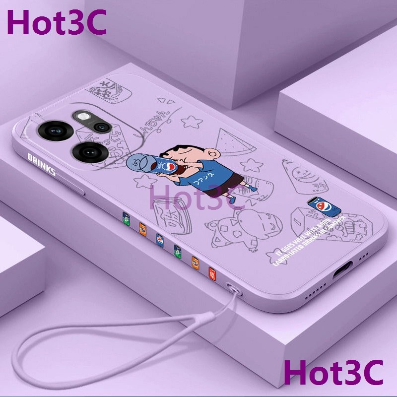 เคส For Oppo Reno 14F 5G / Reno14 F 5G tpu KLXXซิลิโคนเหลวยางขอบตรงเคสโทรศัพท์ป้องกัน - รูปที่ 3