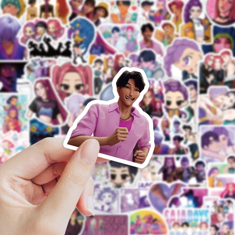 Kpop Demon Hunters สติกเกอร์ Rumi Mira Zoeey สติ๊กเกอร์กันน้ําไวนิล W0o3
