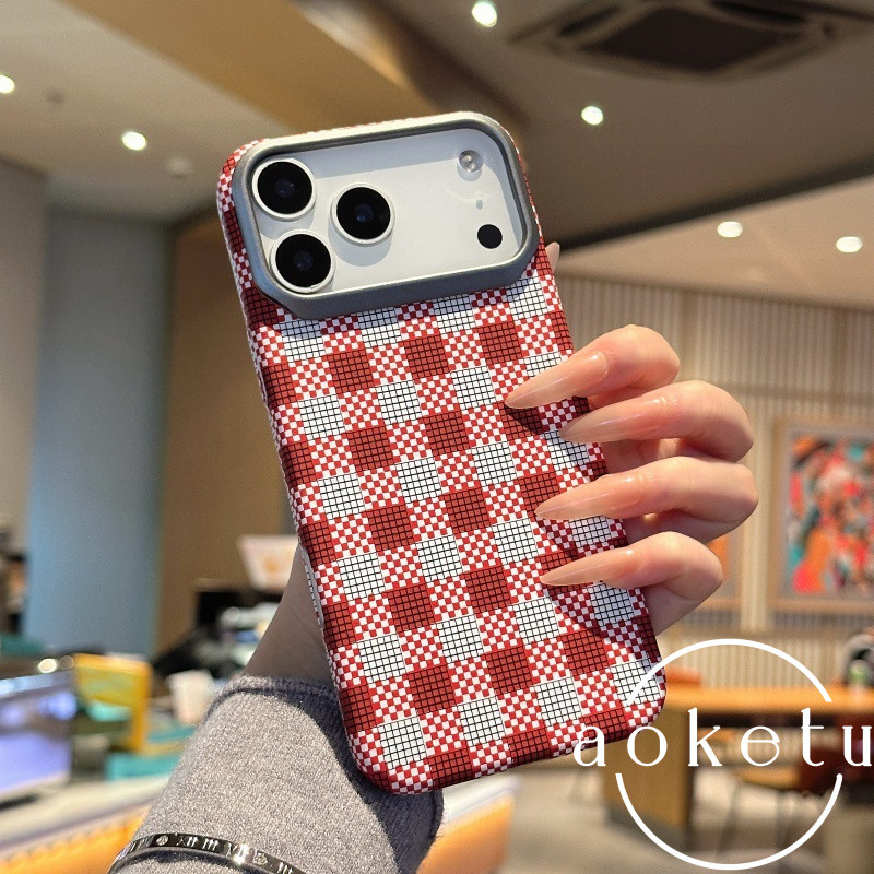 เหมาะสําหรับ แอปเปิล 17โปรแม็กซ์ เคสโทรศัพท์ลายเคฟล่า แอปเปิล 16 ป้องกันการตกน้ําหนักเบา ไอโฟน 15มือโปร/14/13 รวมทุกอย่างกระจายความร้อนปกแข็ง