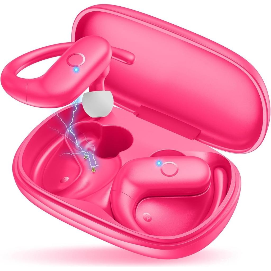 MOZOTER Wireless Earbuds Bluetooth 5.3 Headphones Sport,Over Ear Buds with Deep Bass Sound,60Hrs Pla