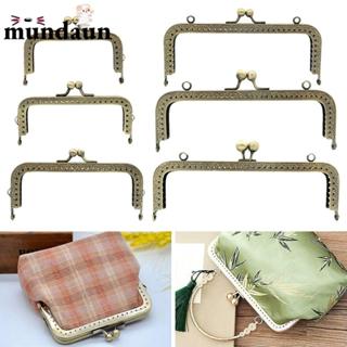 MUNDAUN ก้านคลิปกระเป๋าทรงโบราณ แบบล็อกจูบ สำหรับทำกระเป๋าขน…