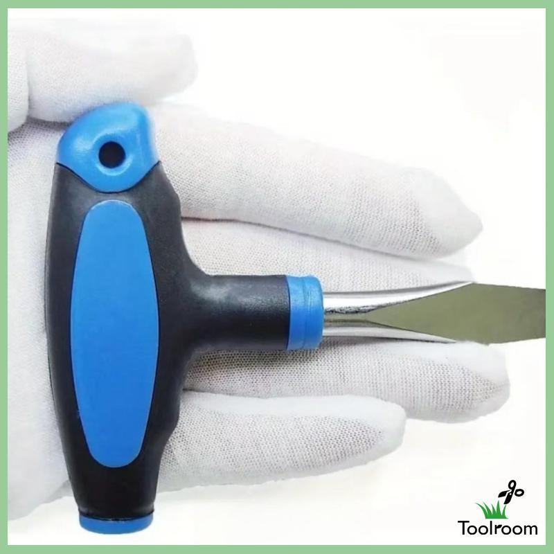 [ห้องเครื่องมือ] Ergonomic Flat Head Slotted ไขควงเครื่องมือประกอบด้ามสั้นสําหรับอุปกรณ์กล้อง Quick Release Plate