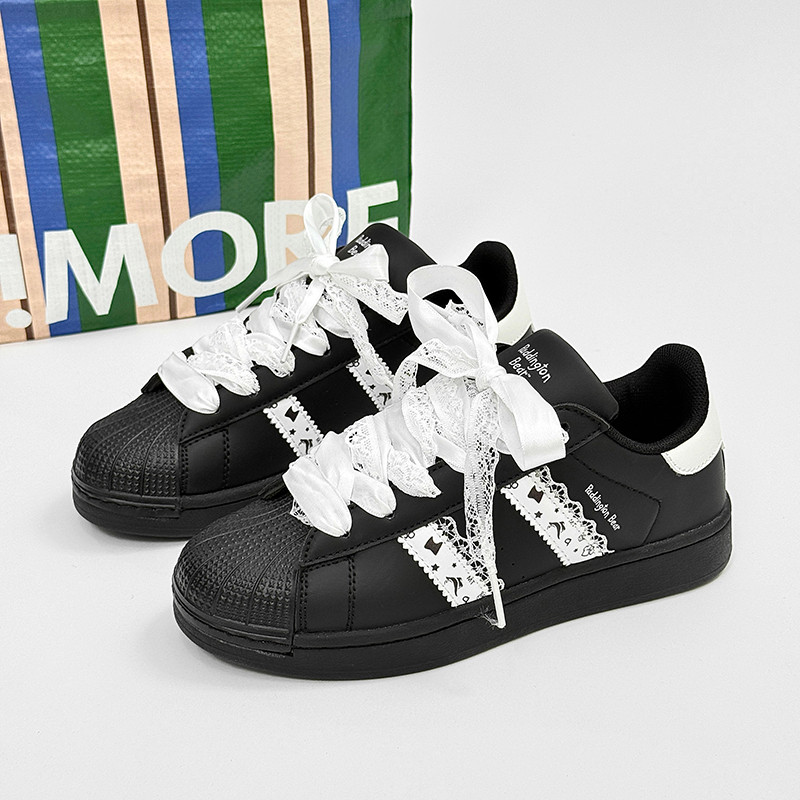 ((ส่วนลดจํากัดเวลา) Junpeng Cold Sticky Niche Classic Shell Toe Design Student Couple Trend Shoes Lo