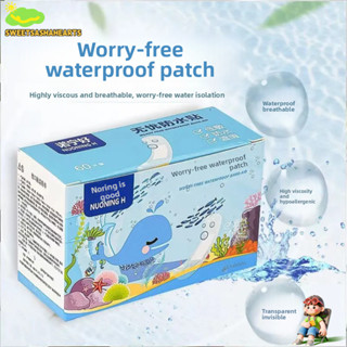 พันแผลกาว 60 ชิ้น สติกเกอร์กันน้ำโปร่งใส ทนทาน ป้องกันแรงเสี…