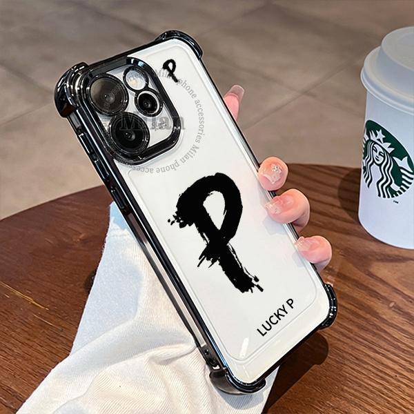 เคส OPPO Reno 15 Pro เคส OPPO Reno 15 15F 5G เคส OPPO Reno 15 Pro Max เคสโทรศัพท์มือถือกันกระแทก ลายตัวอักษรนำโชค ชุบไฟฟ้า แบบนุ่ม พร้อมฟิล์มกันรอยเลนส์ในตัว