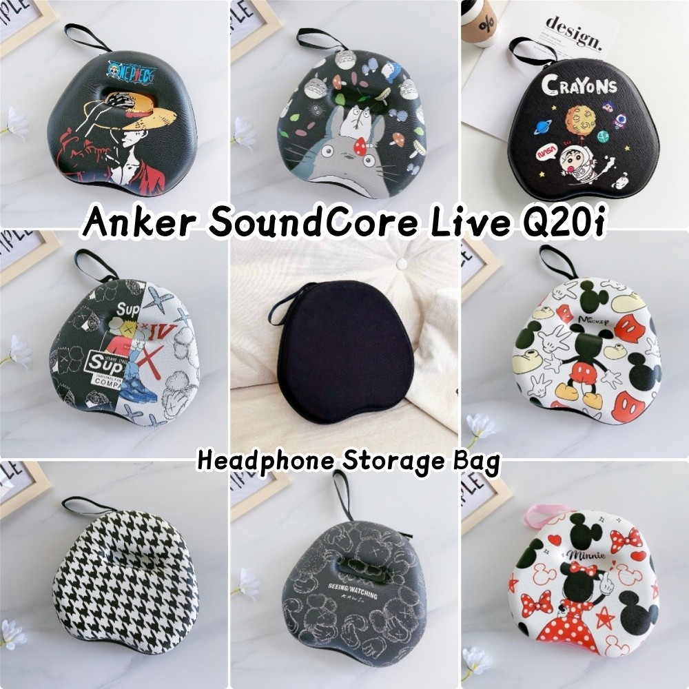 imamura สําหรับ Anker SoundCore Live Q20i หูฟัง Hard Case Anti-fall การ์ตูน Series ชุดหูฟังแผ่นรองหู