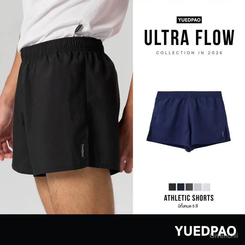 【Givenchii Mall】Yuedpao Sportswear 2026 กางเกงออกกำลังกาย กางเกงขาสั้นผู้ชาย Ultra Flow Athletic Sho