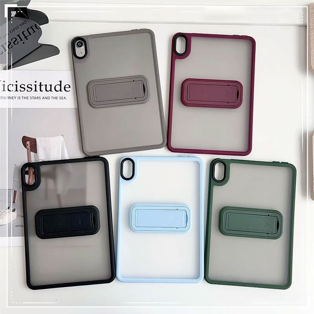 Hard PC Matte สําหรับ ไอแพด Pro11 Air6 7 8 Mini7 6 5 4 Air1 2 5 4 Gen12 11 10 9 8 7 6 5 Soft TPU กรอบขาตั้งฝาครอบป้องกัน