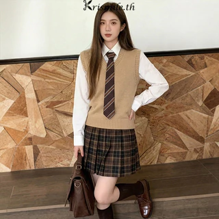 COD-ในไทย💖เนคไทลายทางสไตล์ Preppy สำหรับผู้ชายและผู้หญิง ผ้าพันคอคาดเอว เสื้อเชิ้ต ชุดยูนิฟอร์มอุปกรณ์ตกแต่งเสื้อผ้า
