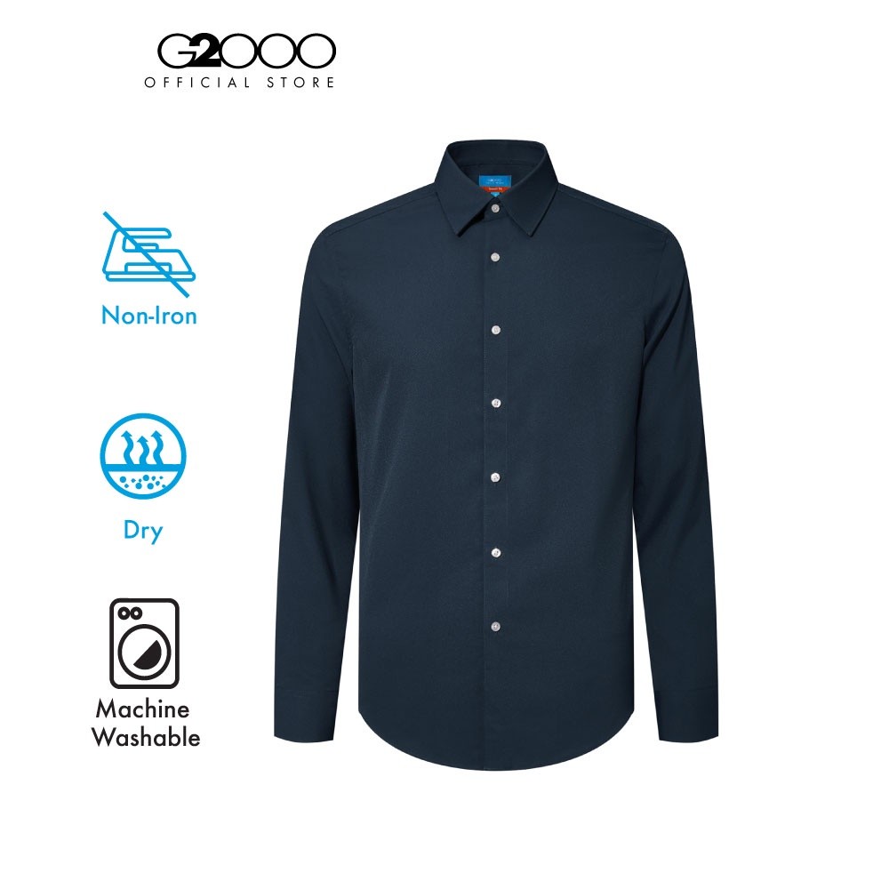 G2000 เสื้อเชิ้ตแขนยาวแบบทางการสำหรับผู้ชาย รุ่น 4612224278 NAVY