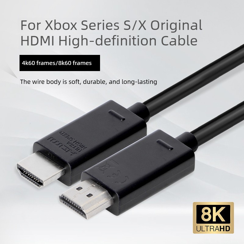 สาย HDMI 2.1 ความเร็วสูงพิเศษสําหรับ Xbox Series X/S - 8K 4K 120Hz รองรับ, เข้ากันได้กับ Xbox Series