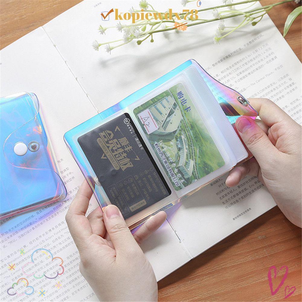 KOPIEWDX Card Credit Card Holder 20 Bits โปร่งใส