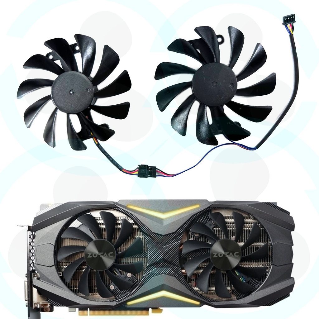 [พัดลมระบายความร้อนคอมพิวเตอร์] ZOTAC/ZOTAC GTX1070/1070Ti/1080 AMP Edition พัดลมระบายความร้อนการ์ดก