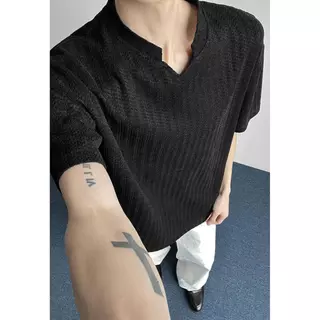 เสื้อยืดลายทางสำหรับผู้ชาย สไตล์ย้อนยุคอเมริกัน ทรงหลวมๆ ระบายอากาศได้ดี เหมาะสำหรับหน้าร้อน มีไซต์จาก M ถึง 3XL