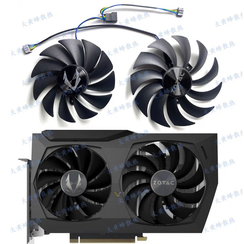 [พัดลมระบายความร้อนคอมพิวเตอร์] ZOTAC/Sotai RTX3060 3070 พัดลมระบายความร้อนการ์ดกราฟิก Twin Edge GAA