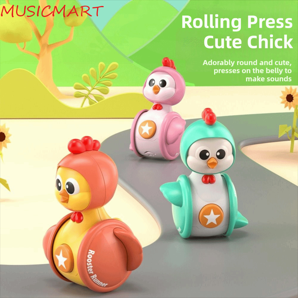 MUSICMART Early Education Toy, Fun Design Chicken Gliding Tumbler Toy, Cute Tumbler Toy Early Educat