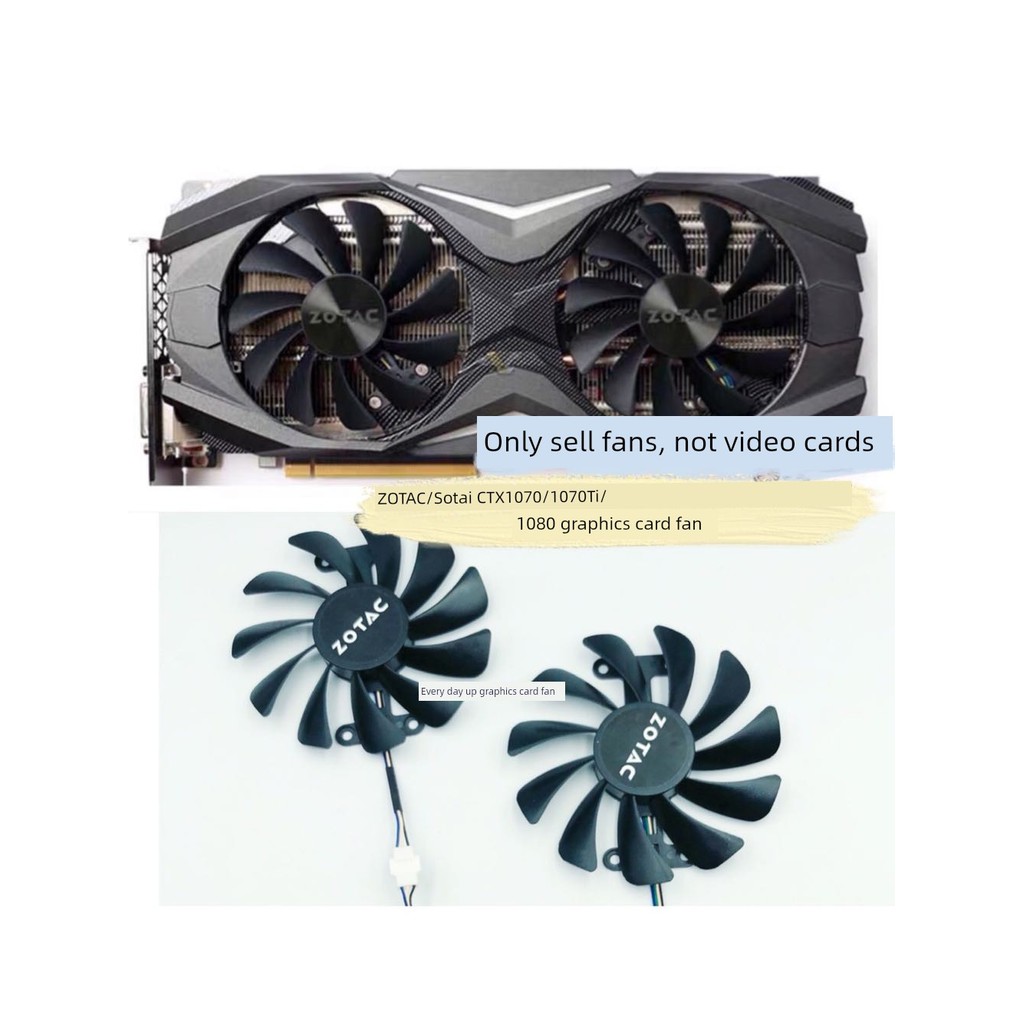 ZOTAC/ZOTAC GTX1070/1070Ti/1080 AMP ED 8GB กราฟิกการ์ดพัดลมระบายความร้อน GAA8S2U