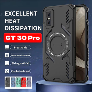 สําหรับ infinix GT 30 Pro GT30 30Pro 50 2026 เกราะเคสโทรศัพท์ Magnetic Attraction เคสกระจายความร้อน GT30Pro GT50Pro กันกระแทกกันชนแฟชั่นเลนส์ฮาร์ดปกหลัง