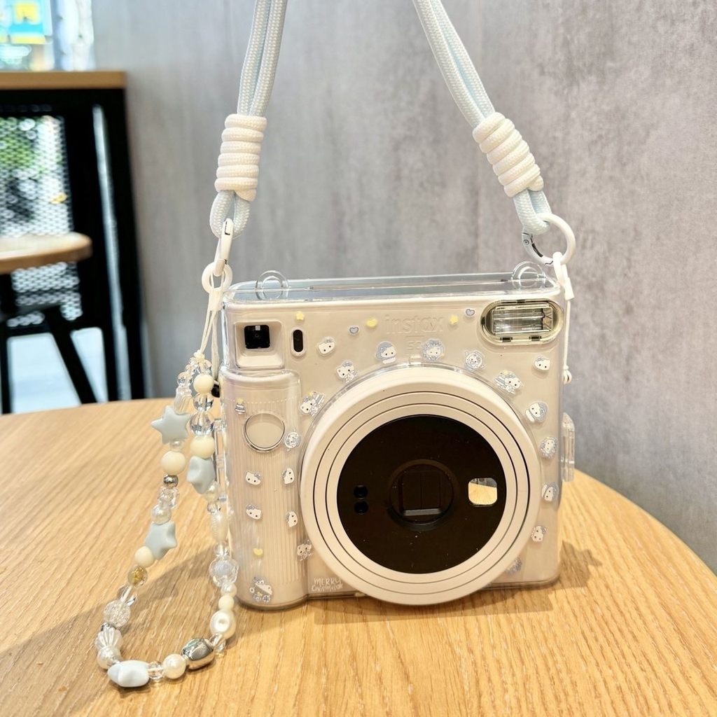 เคสป้องกัน Instax Fuji Lide SQ1 สายสะพายไหล่โปร่งใส sq1 สายกระเป๋ากล้อง