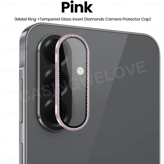 SAMSUNG ป้องกันหน้าจอสําหรับSamsung Galaxy A57 A37 A17 A37 A27 LTE 4G 5G 2026 เลนส์กล้องเพชรโลหะProtectorแก้วกลับเลนส์แหวนฝาครอบ