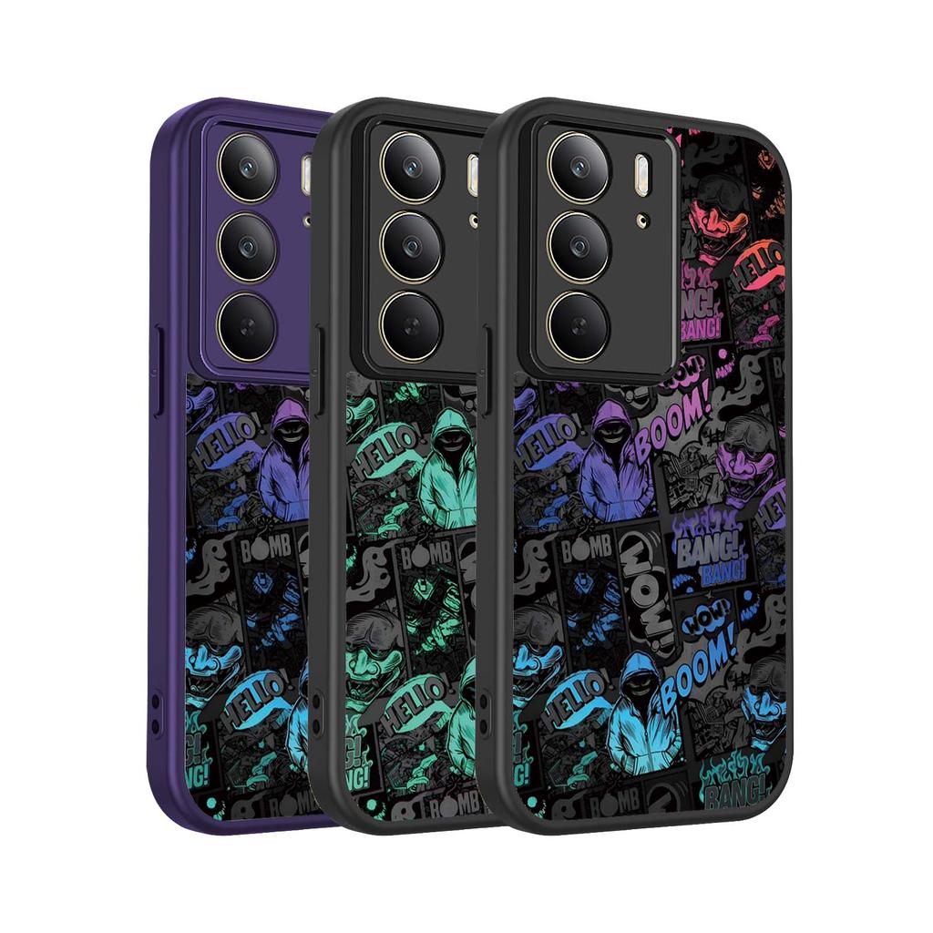 กราฟฟิตีแนวโน้มมังงะสไตล์เคสโทรศัพท์Realme C85 C75 C75X C74 C73 C71 5Gปลอกกันกระแทก