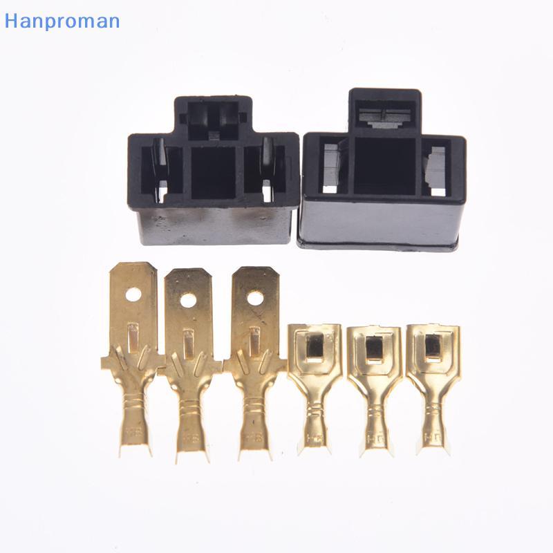 Hanproman> 1 ชิ้น 3pin h4 รถเชื่อมต่อปลั๊ก h4 ผู้ถืออัตโนมัติปลั๊ก 7.8 มิลลิเมตรโคมไฟปลั๊กหลอดไฟ soo
