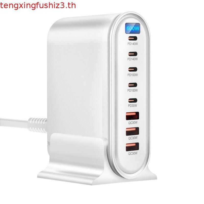 500W หลาย USB Charger Desktop Charger Station PD Charger 65W QC3.0 USB Fast Charging Wall Charger สํ